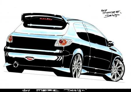 dessin de 206